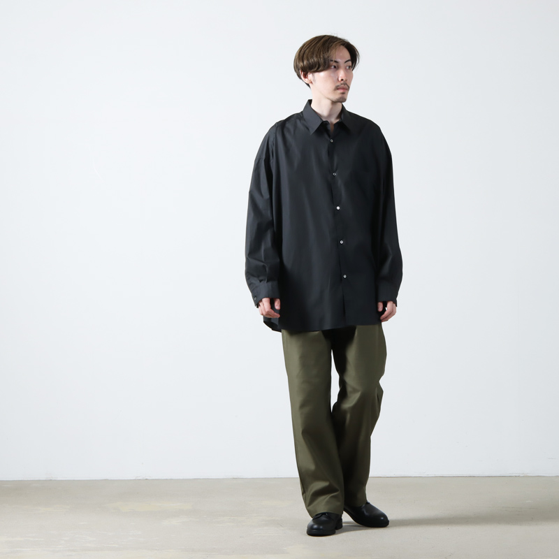 Graphpaper(եڡѡ) Broad L/S Oversized Regular Collar Shirt