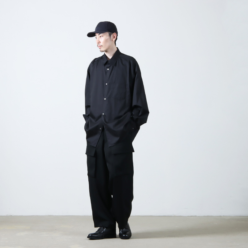 Graphpaper(եڡѡ) Light Doeskin Wide Cargo Trousers