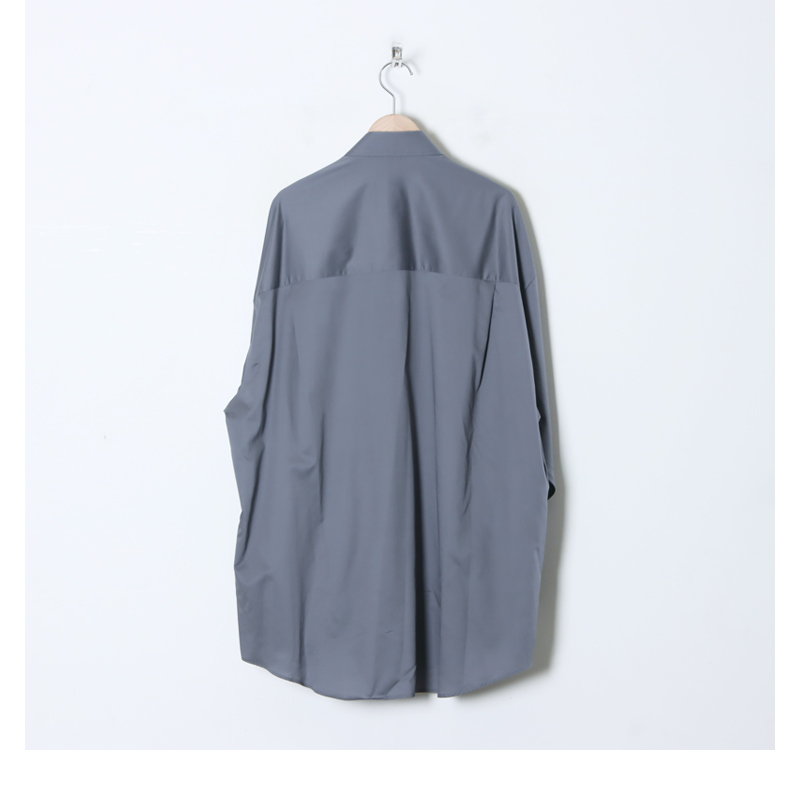 Graphpaper(եڡѡ) Silicon Poplin Oversized Regular Collar Shirt