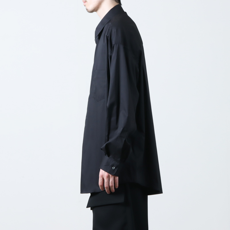 Graphpaper(եڡѡ) Silicon Poplin Oversized Regular Collar Shirt