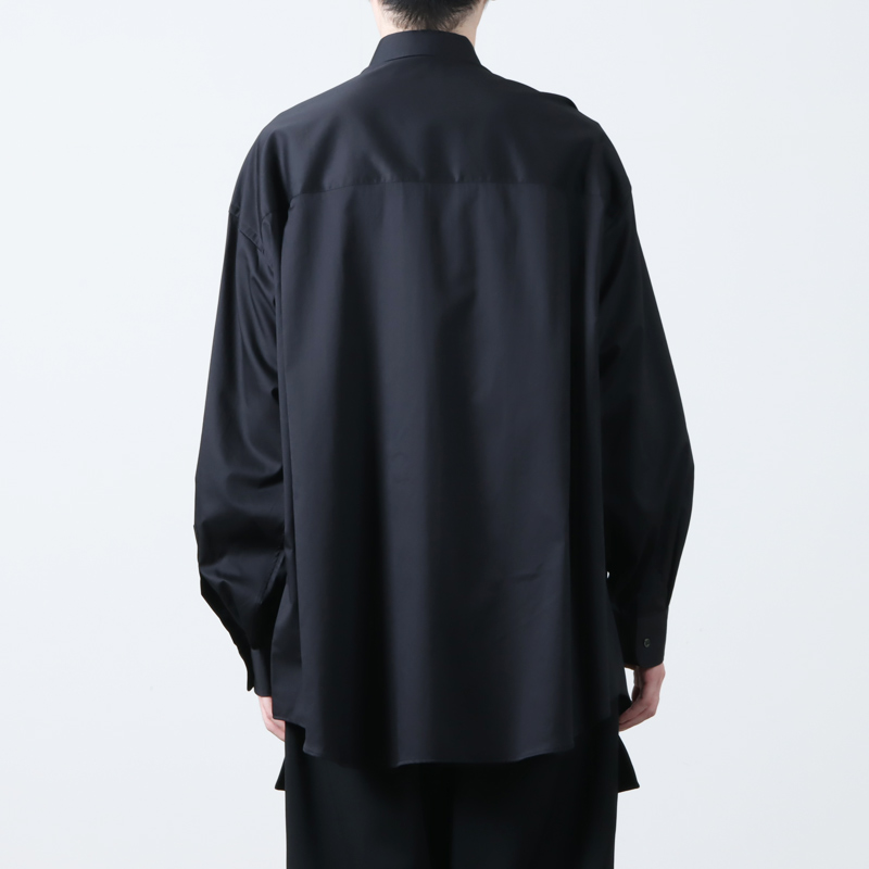 Graphpaper(եڡѡ) Silicon Poplin Oversized Regular Collar Shirt