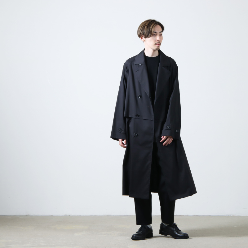 Graphpaper(եڡѡ) Silicon Poplin Cape Trench Coat