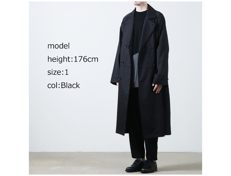 Graphpaper(եڡѡ) Silicon Poplin Cape Trench Coat