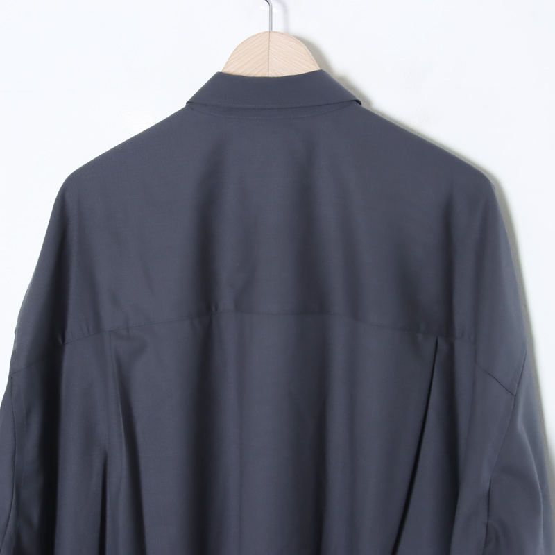 Graphpaper(եڡѡ) Extra Fine Wool L/S Oversized Regular Collar Shirt