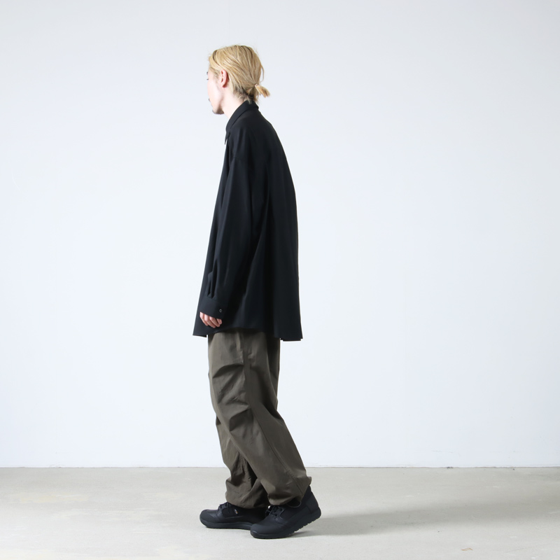 Graphpaper(եڡѡ) Extra Fine Wool L/S Oversized Regular Collar Shirt
