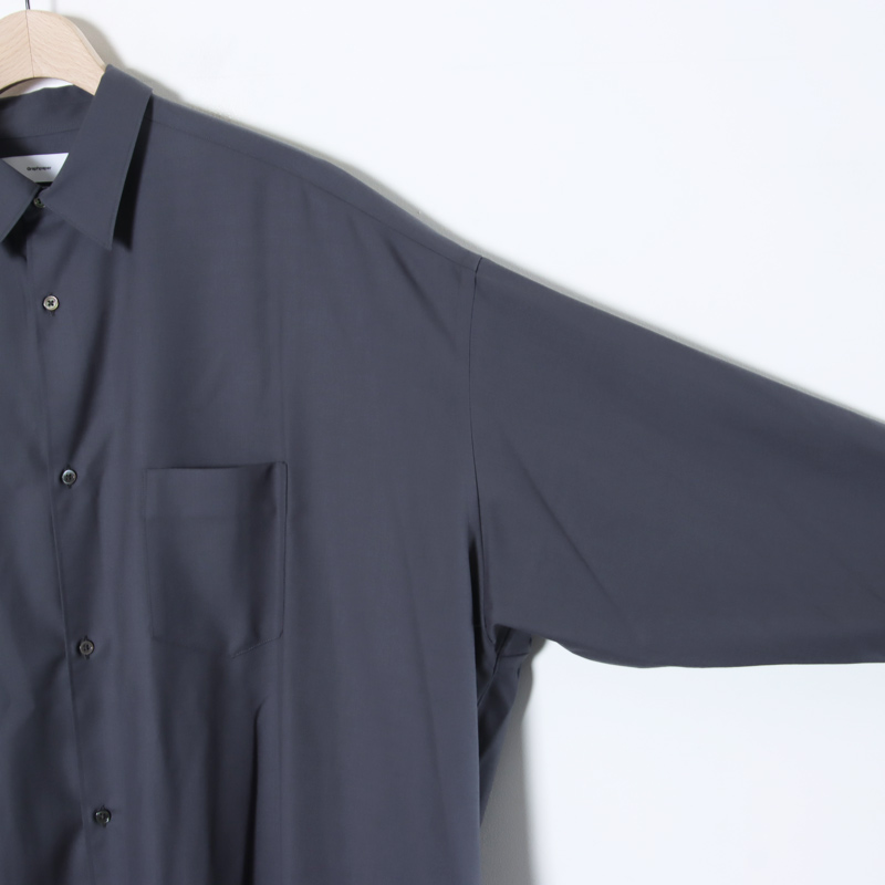Graphpaper(եڡѡ) Extra Fine Wool L/S Oversized Regular Collar Shirt