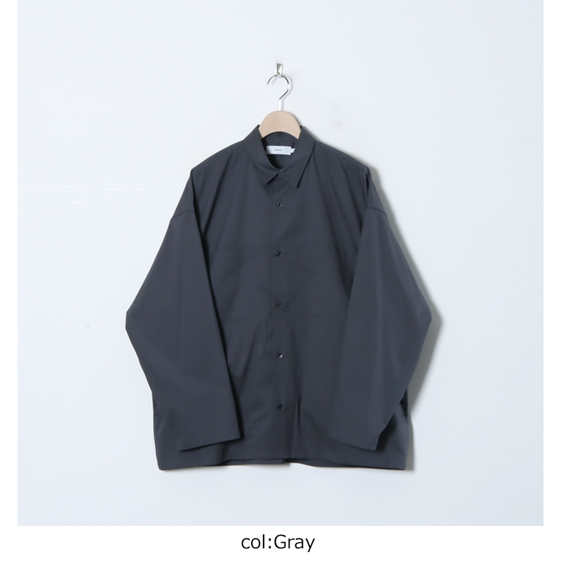 Graphpaper(եڡѡ) Solotex Twill L/S Oversized Box Shirt