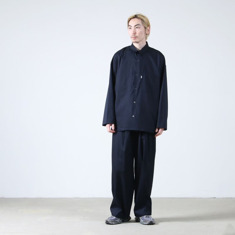 Graphpaper(եڡѡ) Solotex Twill L/S Oversized Box Shirt