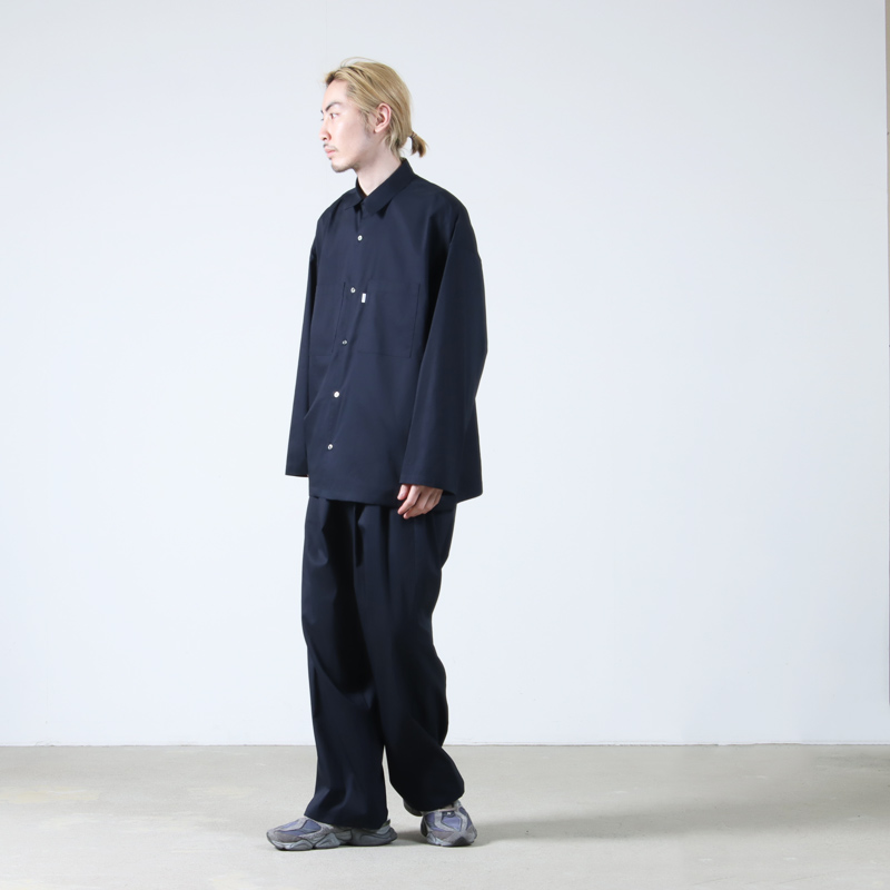 Graphpaper(եڡѡ) Solotex Twill L/S Oversized Box Shirt