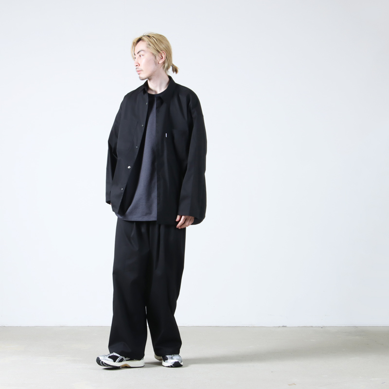 Graphpaper(եڡѡ) Solotex Twill L/S Oversized Box Shirt