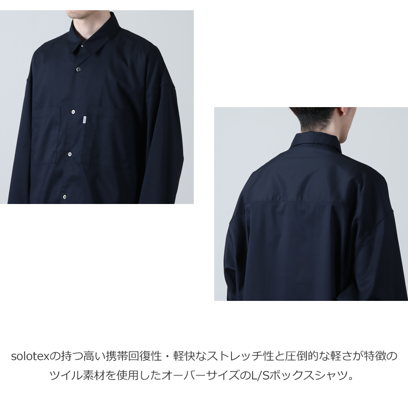 Graphpaper(եڡѡ) Solotex Twill L/S Oversized Box Shirt
