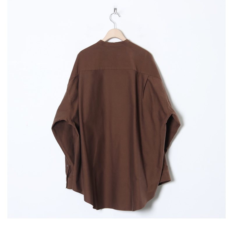 Graphpaper(եڡѡ) Oxford L/S Oversized Band Collar Shirt