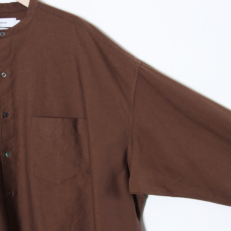 Graphpaper(եڡѡ) Oxford L/S Oversized Band Collar Shirt