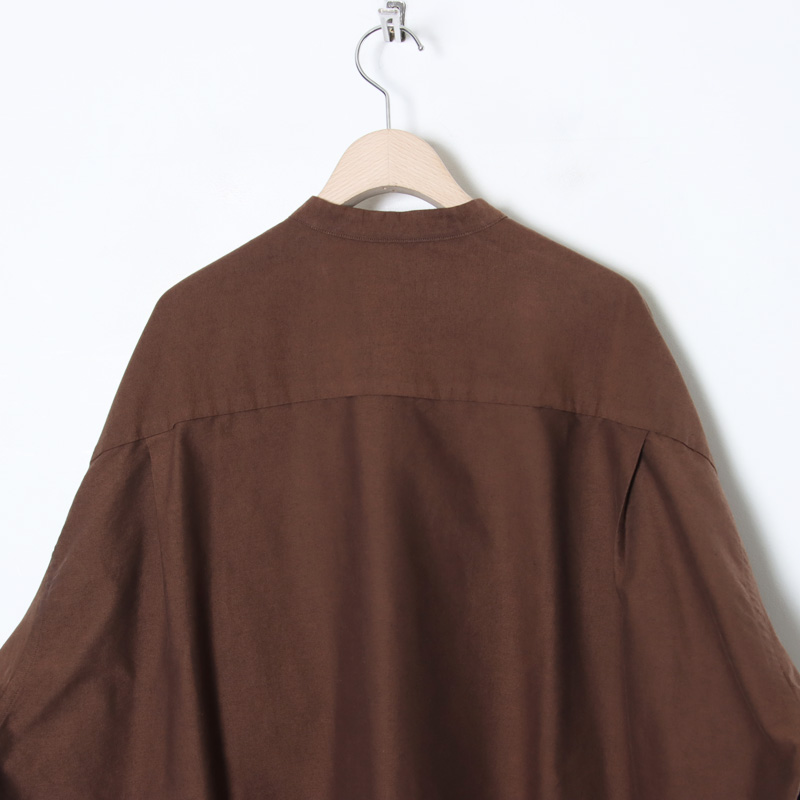 Graphpaper(եڡѡ) Oxford L/S Oversized Band Collar Shirt