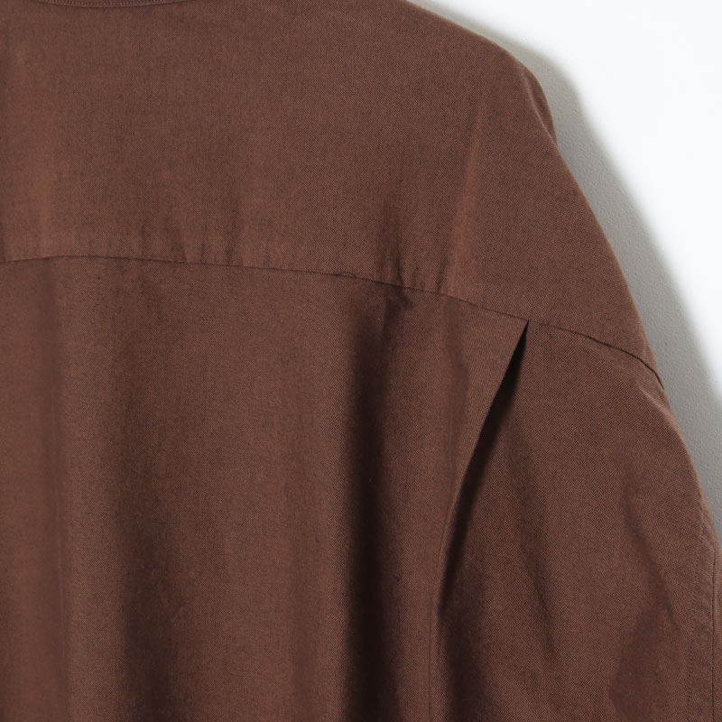 Graphpaper(եڡѡ) Oxford L/S Oversized Band Collar Shirt