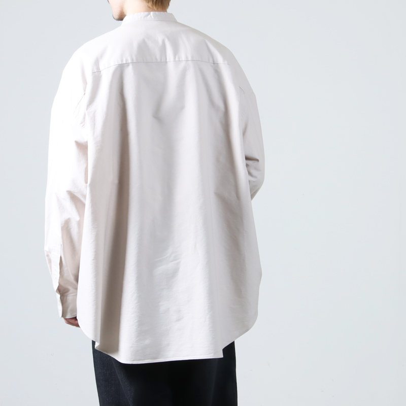 Graphpaper(եڡѡ) Oxford L/S Oversized Band Collar Shirt