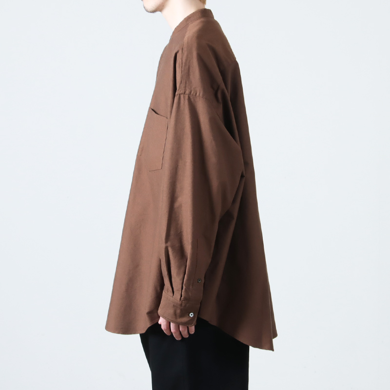 Graphpaper(եڡѡ) Oxford L/S Oversized Band Collar Shirt