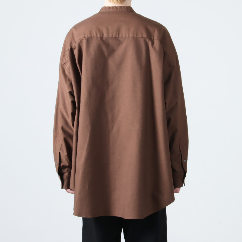 Graphpaper(եڡѡ) Oxford L/S Oversized Band Collar Shirt