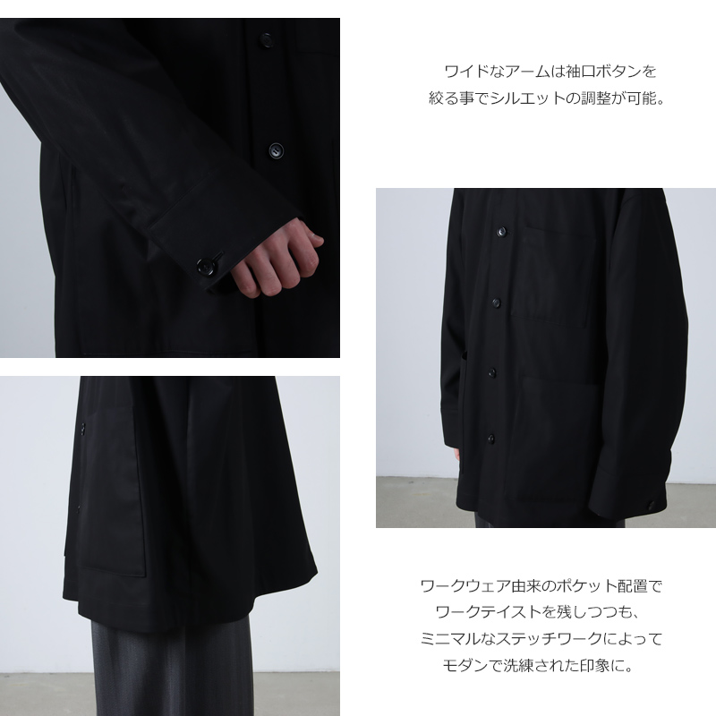 Graphpaper(եڡѡ) High Twist Gabardine Coverall Jacket