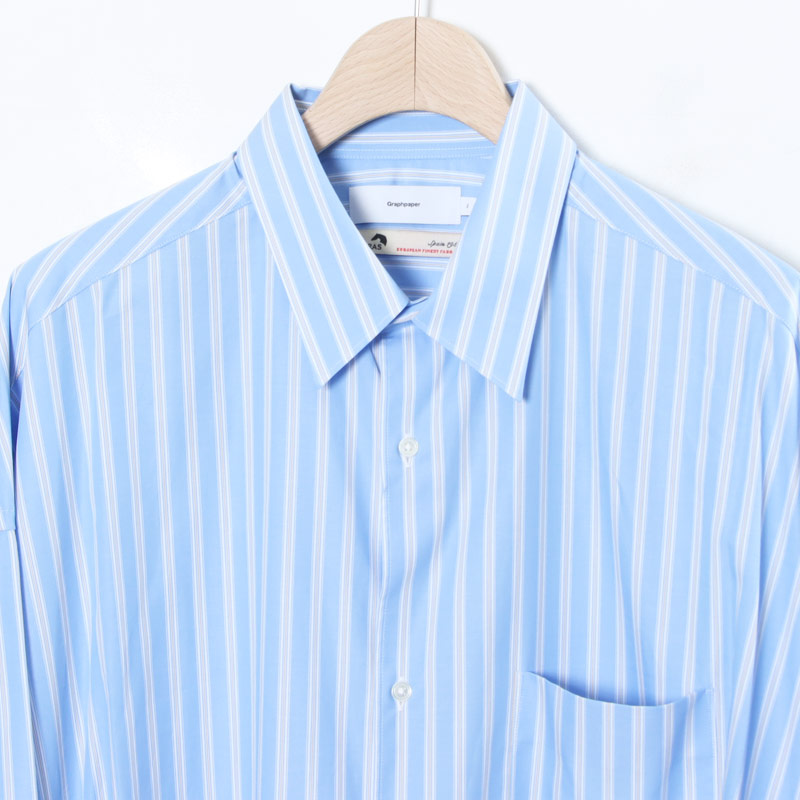 Graphpaper(եڡѡ) SIDOGRAS L/S Oversized Regular Collar Shirt
