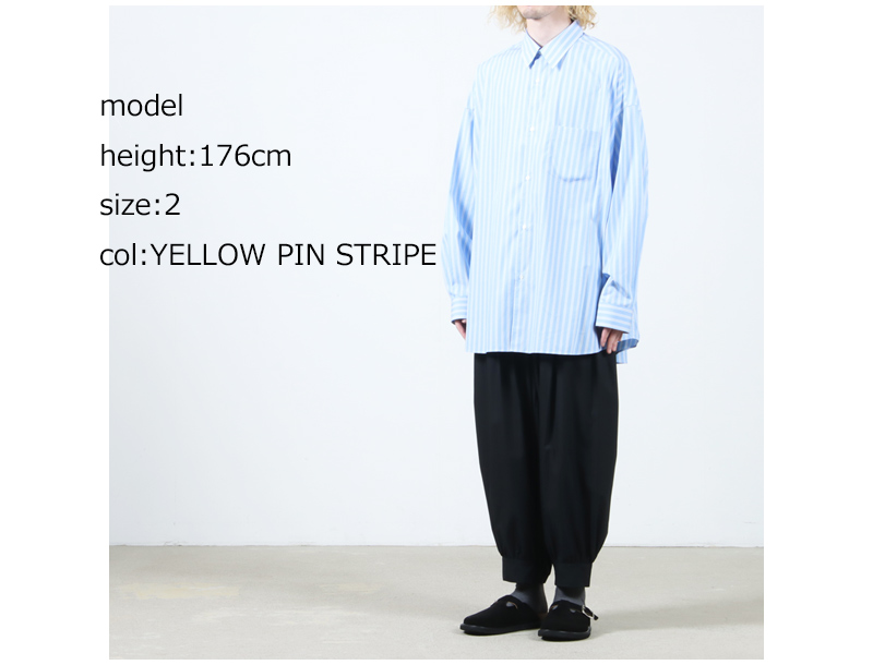 Graphpaper(եڡѡ) SIDOGRAS L/S Oversized Regular Collar Shirt