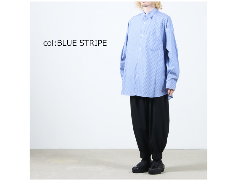 Graphpaper(եڡѡ) SIDOGRAS L/S Oversized Regular Collar Shirt