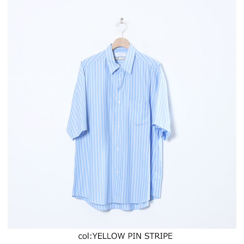 Graphpaper(եڡѡ) SIDOGRAS S/S Oversized Regular Collar Shirt
