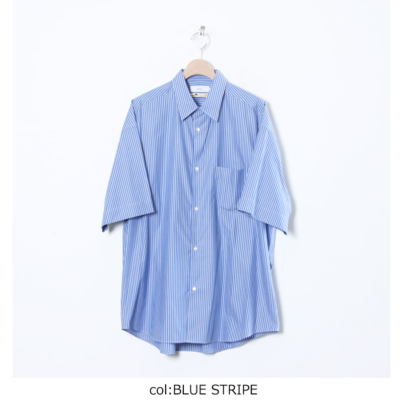 Graphpaper(եڡѡ) SIDOGRAS S/S Oversized Regular Collar Shirt