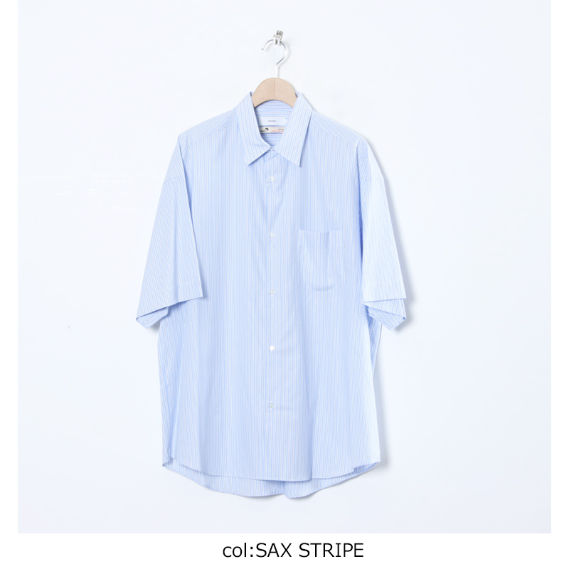Graphpaper(եڡѡ) SIDOGRAS S/S Oversized Regular Collar Shirt