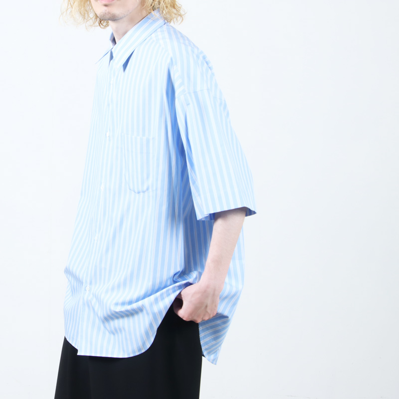 Graphpaper(եڡѡ) SIDOGRAS S/S Oversized Regular Collar Shirt