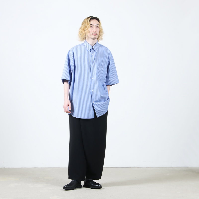 Graphpaper(եڡѡ) SIDOGRAS S/S Oversized Regular Collar Shirt