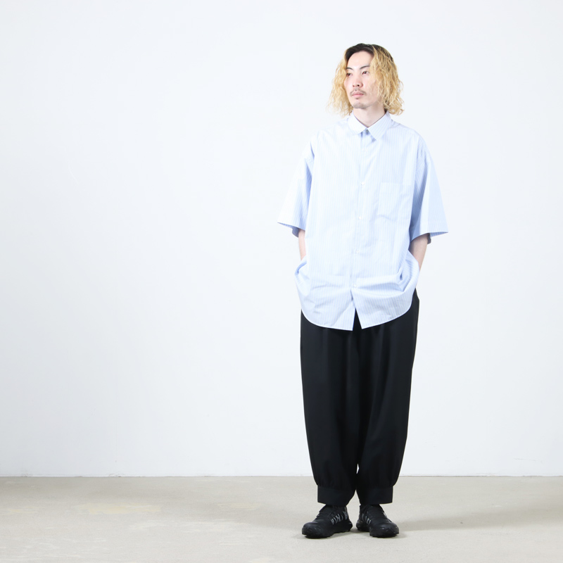 Graphpaper(եڡѡ) SIDOGRAS S/S Oversized Regular Collar Shirt