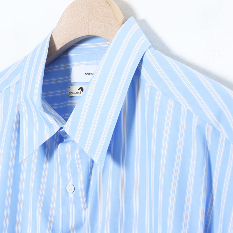 Graphpaper(եڡѡ) SIDOGRAS S/S Oversized Regular Collar Shirt
