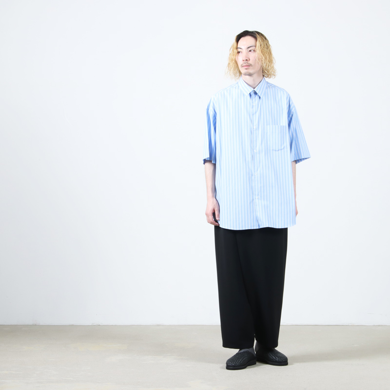 Graphpaper(եڡѡ) SIDOGRAS S/S Oversized Regular Collar Shirt