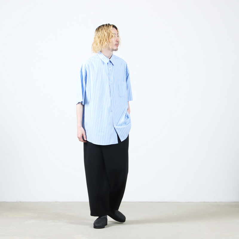 Graphpaper(եڡѡ) SIDOGRAS S/S Oversized Regular Collar Shirt