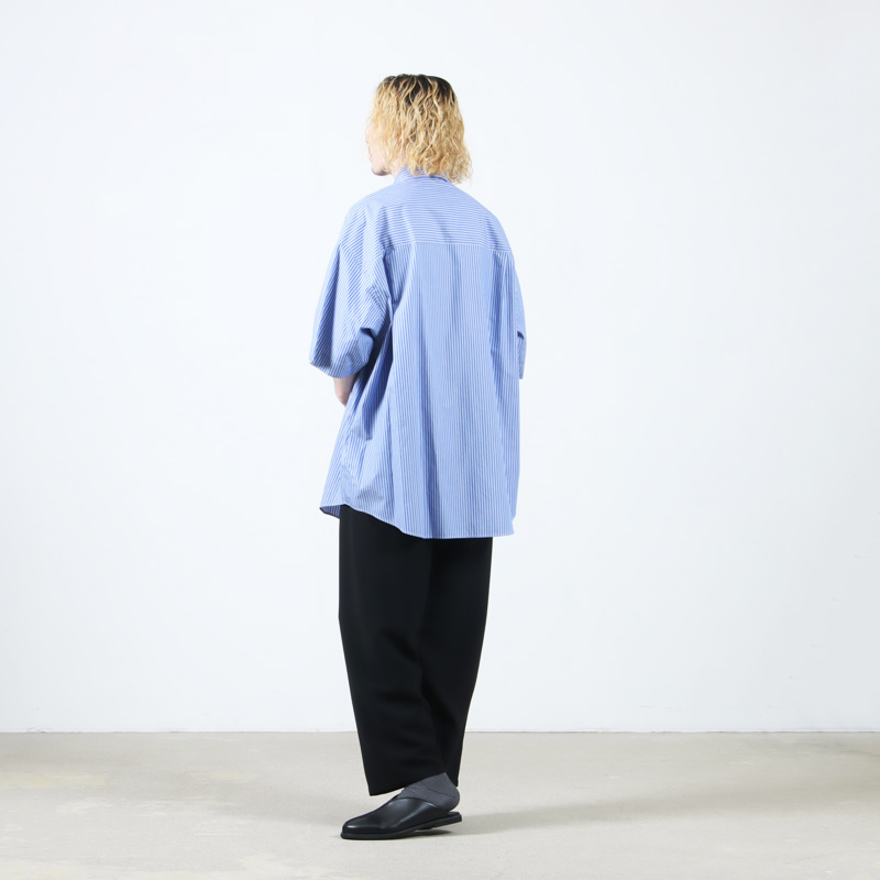 Graphpaper(եڡѡ) SIDOGRAS S/S Oversized Regular Collar Shirt