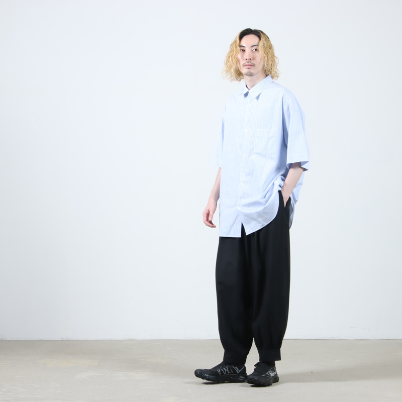 Graphpaper(եڡѡ) SIDOGRAS S/S Oversized Regular Collar Shirt