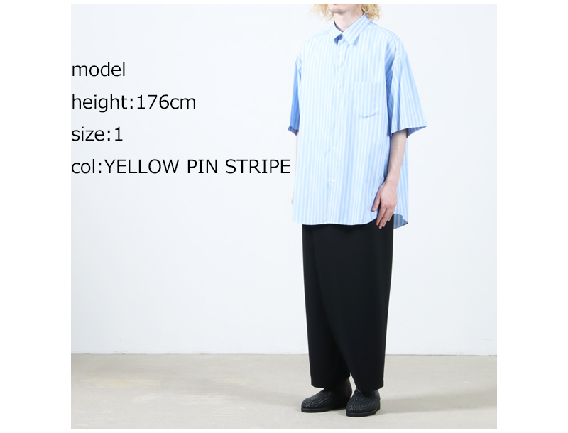 Graphpaper(եڡѡ) SIDOGRAS S/S Oversized Regular Collar Shirt