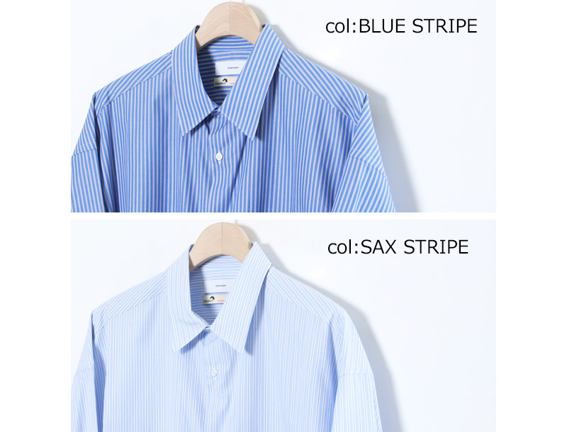Graphpaper(եڡѡ) SIDOGRAS S/S Oversized Regular Collar Shirt