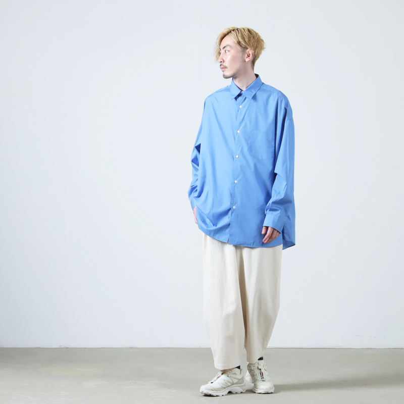 Graphpaper(եڡѡ) Broad L/S Oversized Regular Collar Shirt
