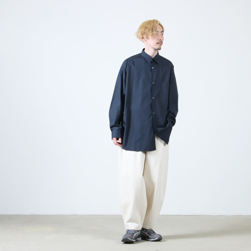 Graphpaper(եڡѡ) Broad L/S Oversized Regular Collar Shirt