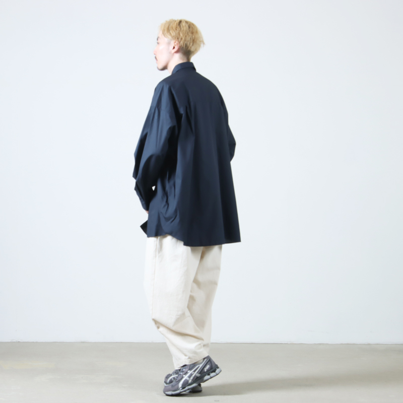 Graphpaper(եڡѡ) Broad L/S Oversized Regular Collar Shirt