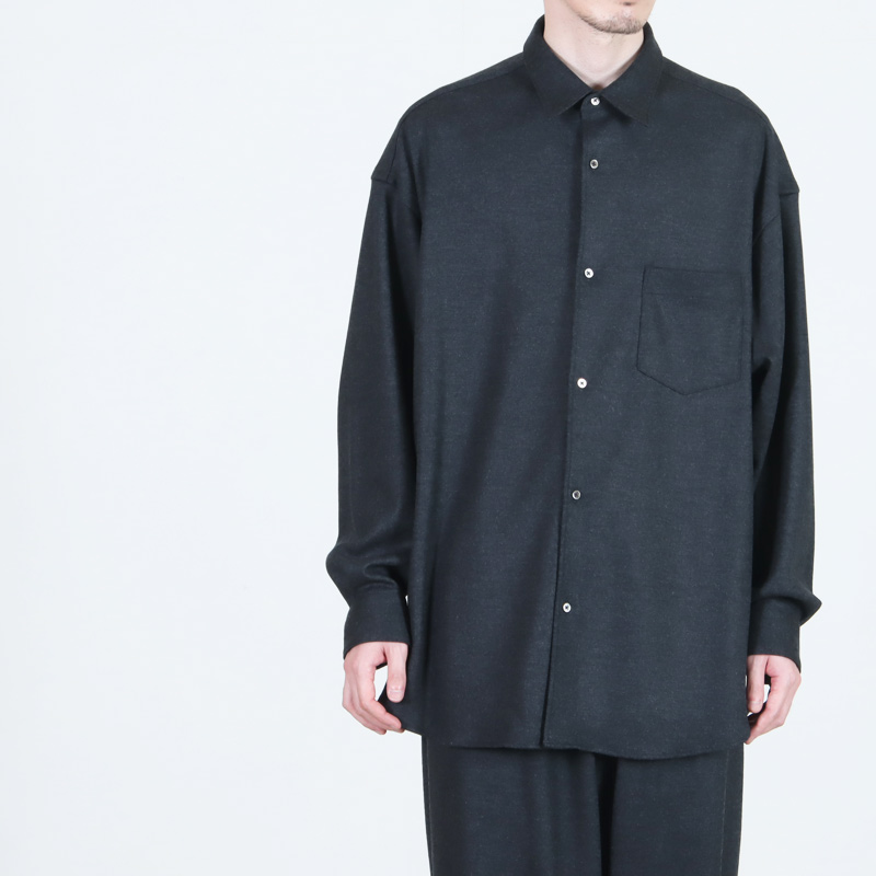 Graphpaper (グラフペーパー) Wool Smooth Flannel Oversized