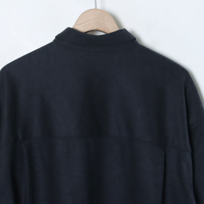 Graphpaper(グラフペーパー) Wool Smooth Flannel Oversized Regular Collar Shirt