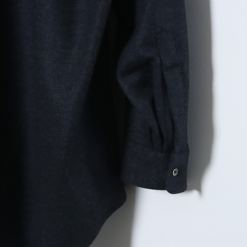 Graphpaper(グラフペーパー) Wool Smooth Flannel Oversized Regular Collar Shirt