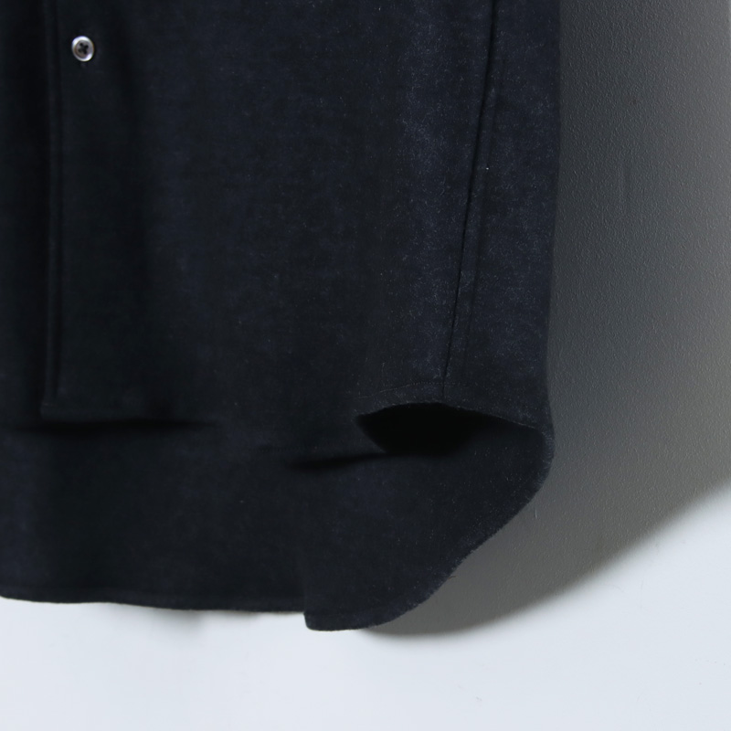 Graphpaper(グラフペーパー) Wool Smooth Flannel Oversized Regular Collar Shirt