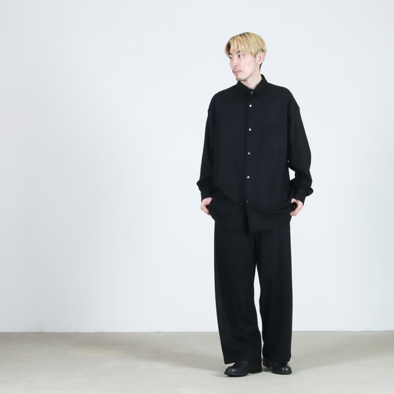 Graphpaper(グラフペーパー) Wool Smooth Flannel Easy Wide Pants