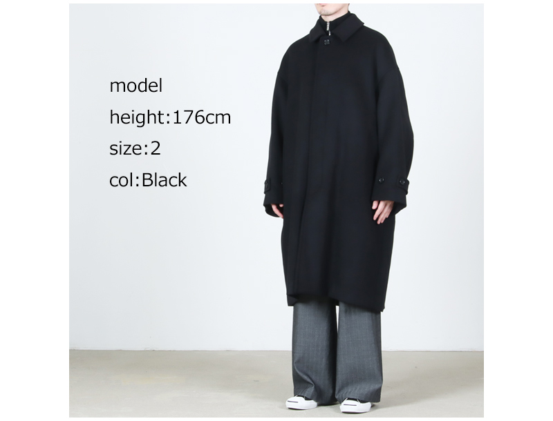 Graphpaper(եڡѡ) Light Melton Oversized Coat
