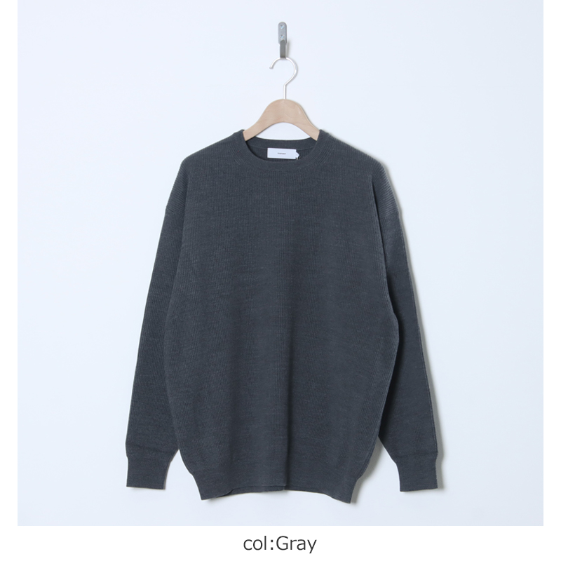 Graphpaper(グラフペーパー) High Density Crew Neck Knit