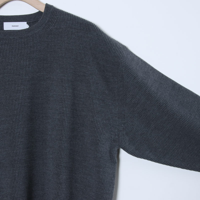 Graphpaper(グラフペーパー) High Density Crew Neck Knit